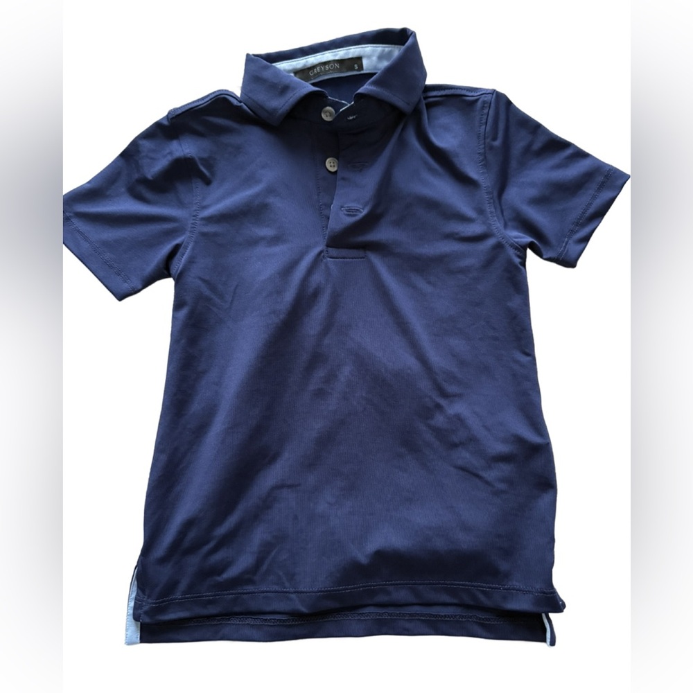 Greyson Dark Blue Kids Polo Shirt